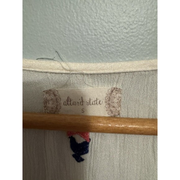 Altar'd State Women's Embroidered Tunic Top Sz S Oversized (D44) - Picture 5 of 13